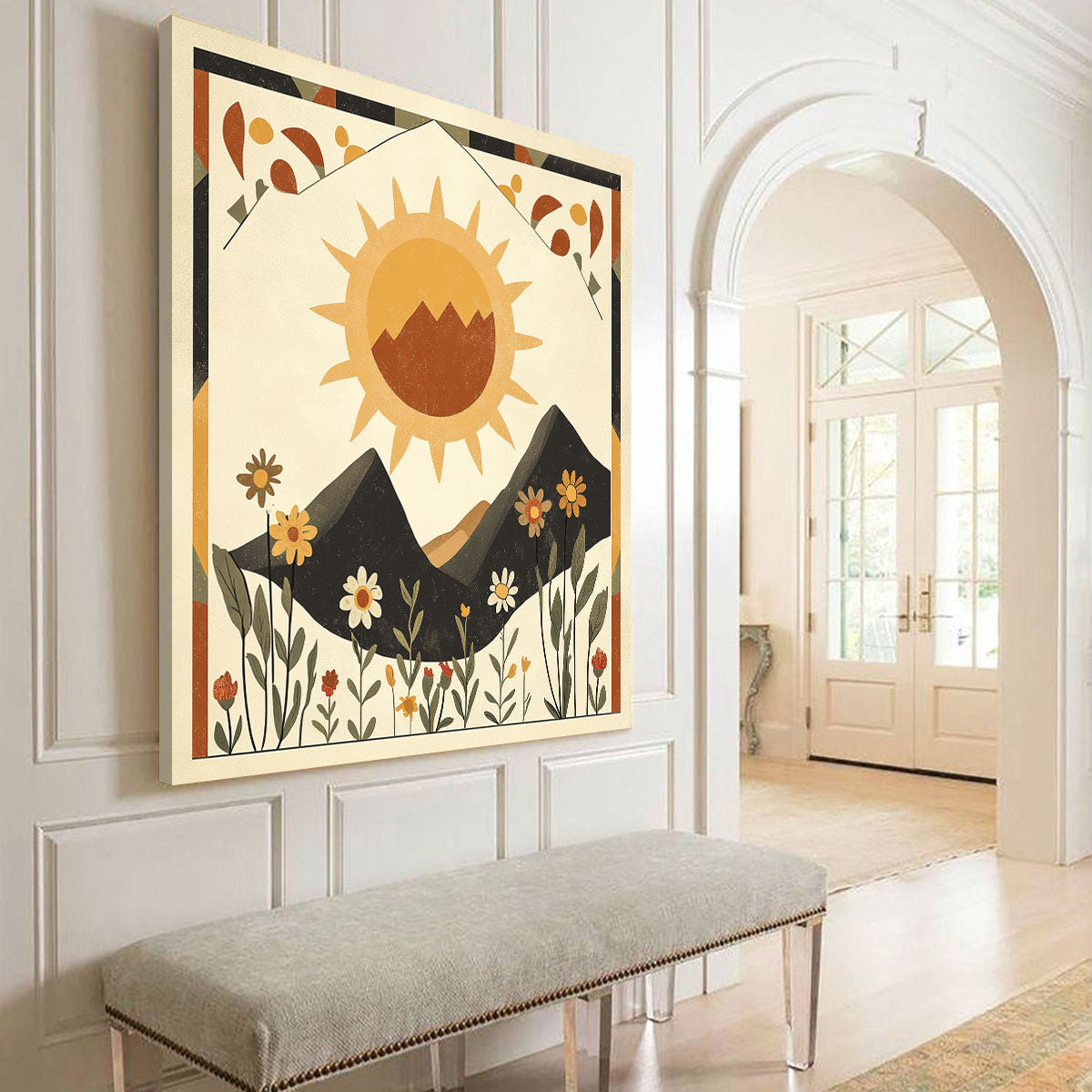 Mountainous Landscape Boho Wall Decor
