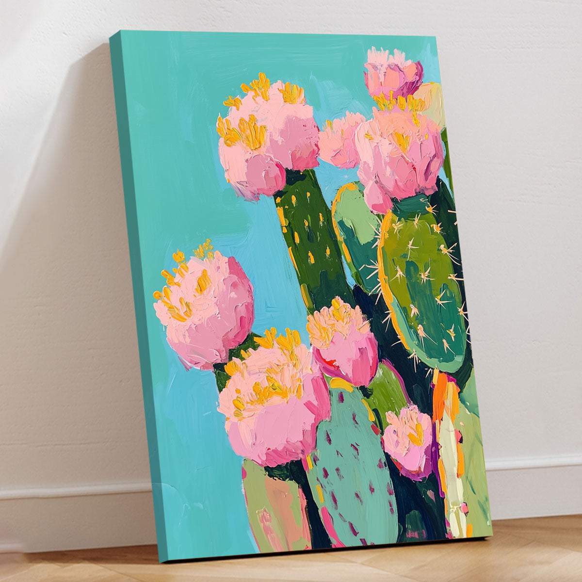 Cactus Painting Resilience Botanical Wall Art