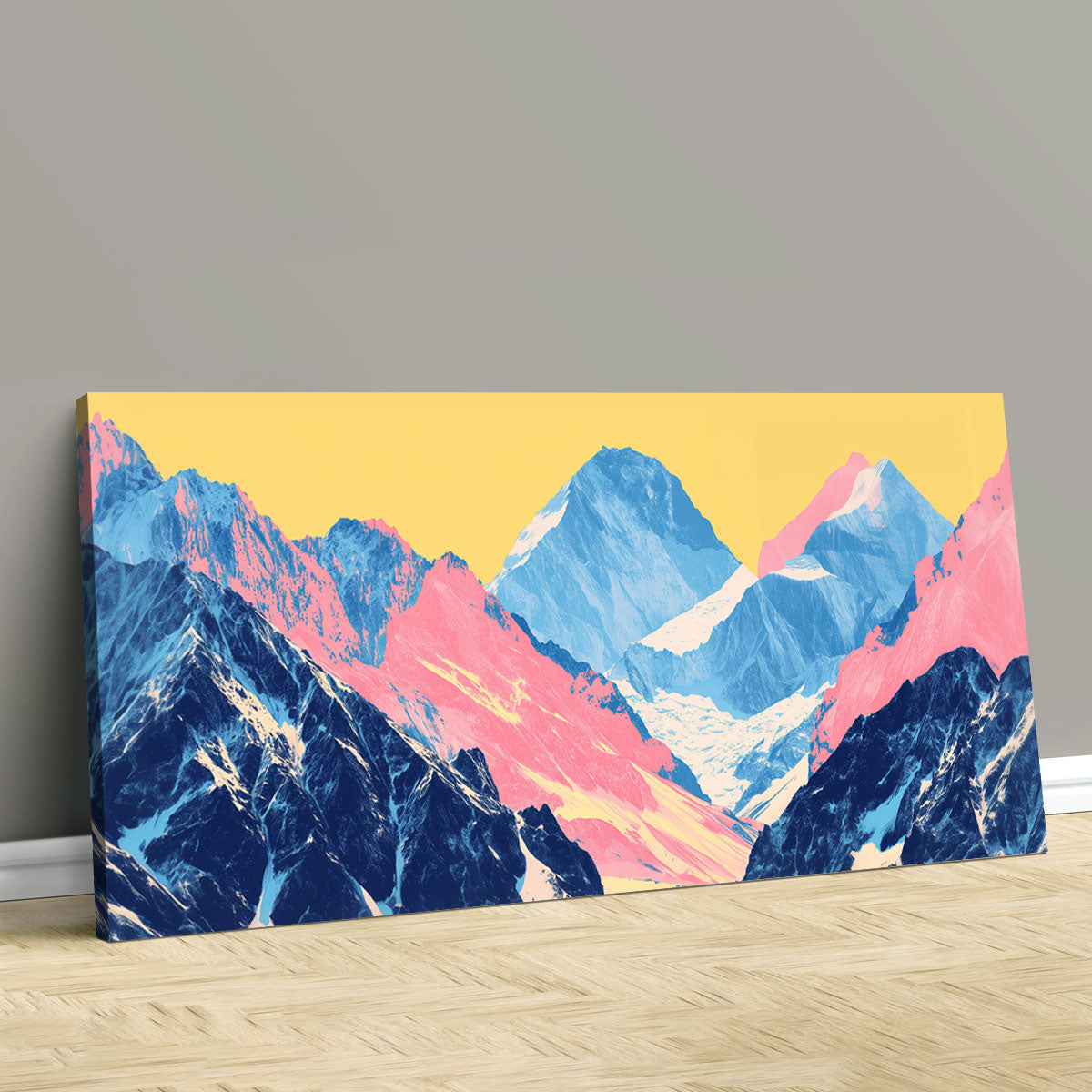Pop Art Mountain Wall Art Nature Artwork