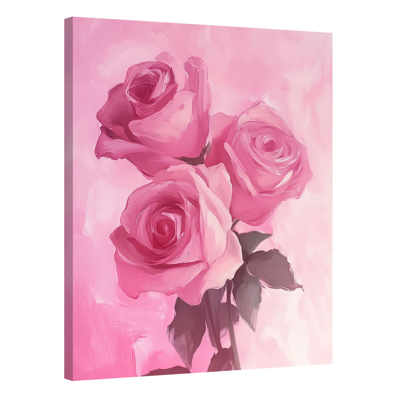 Roses Painting Canvas Fine Arts Print