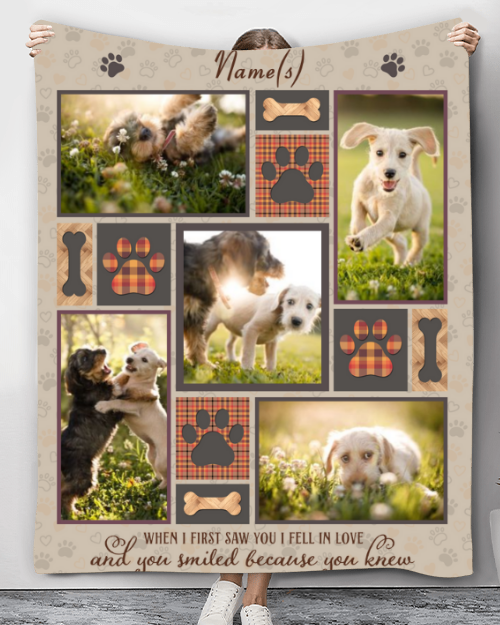 Christmas Gift For Dog Lover Personalized Pet Gift Fleece Blanket