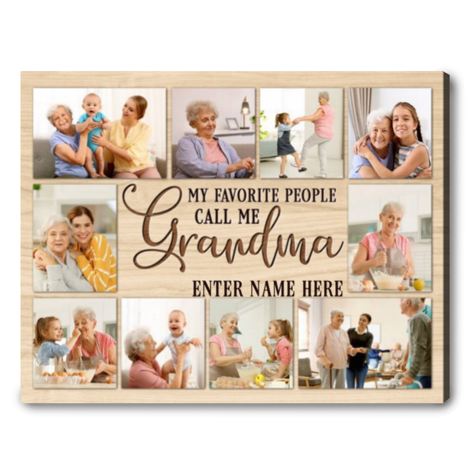 Great Grandma Gift My Favorite People Call Me Grandma Photo Collage Ohcanvas  