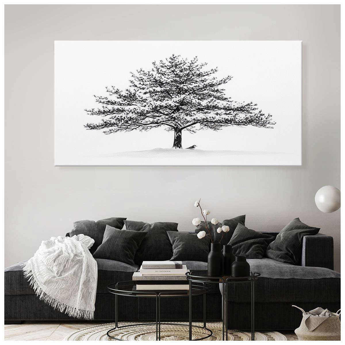 Snow Covered Tree Fine Arts Print