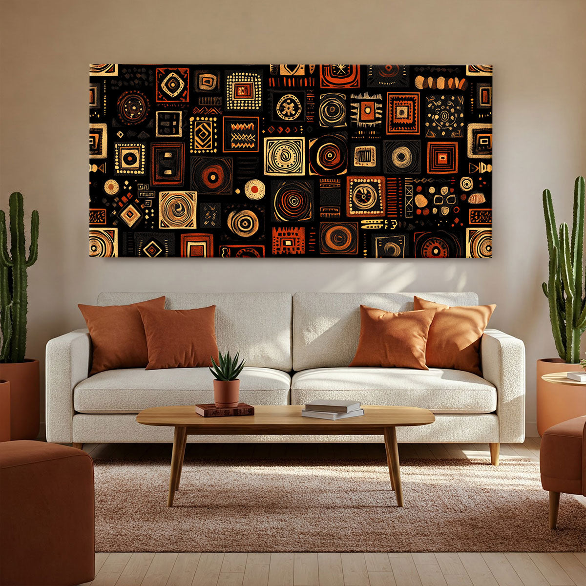 Abstract Geometric Shapes Boho Wall Decor