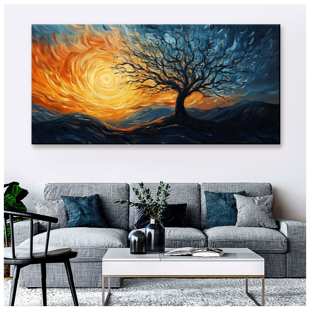 Solitary Tree Canvas Fine Arts Print