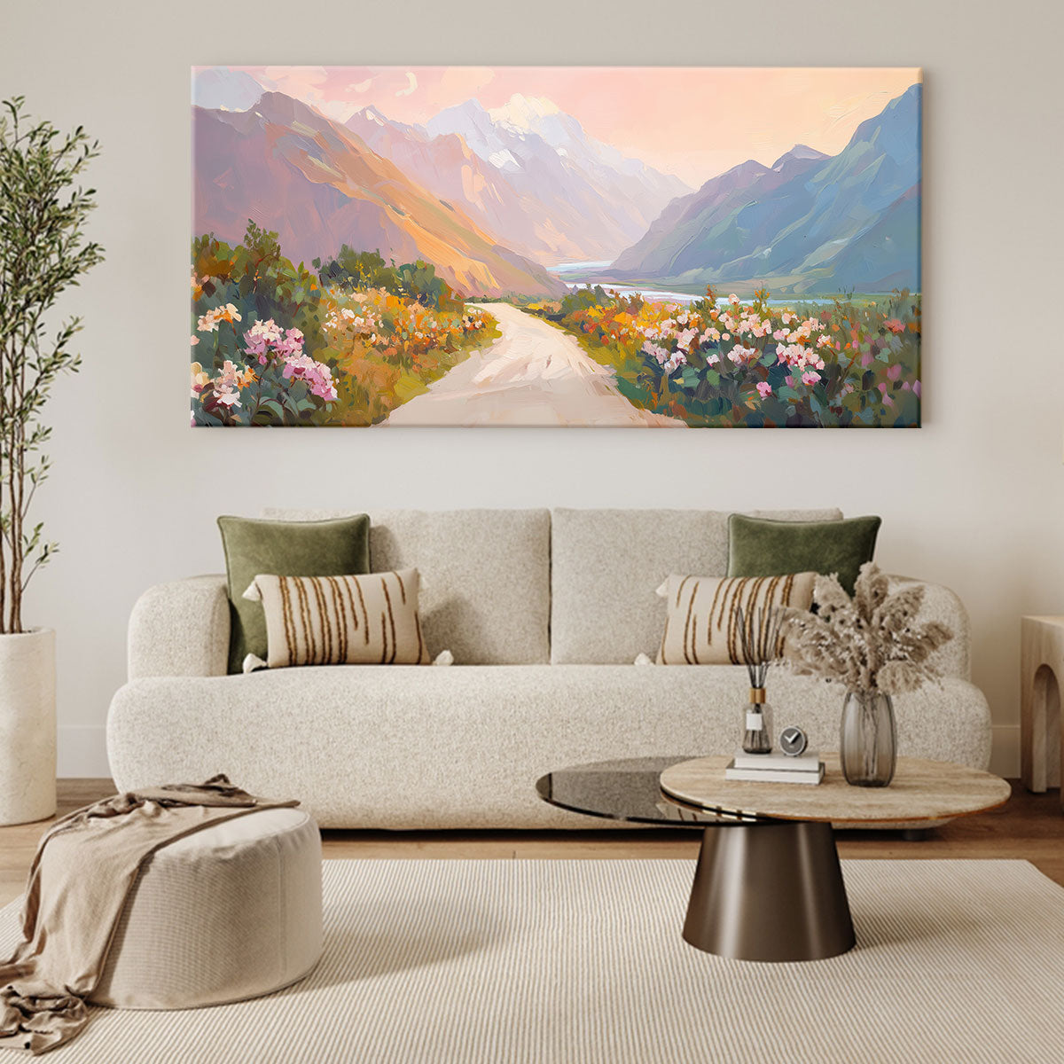 Vibrant Valley Vista Fine Arts Print