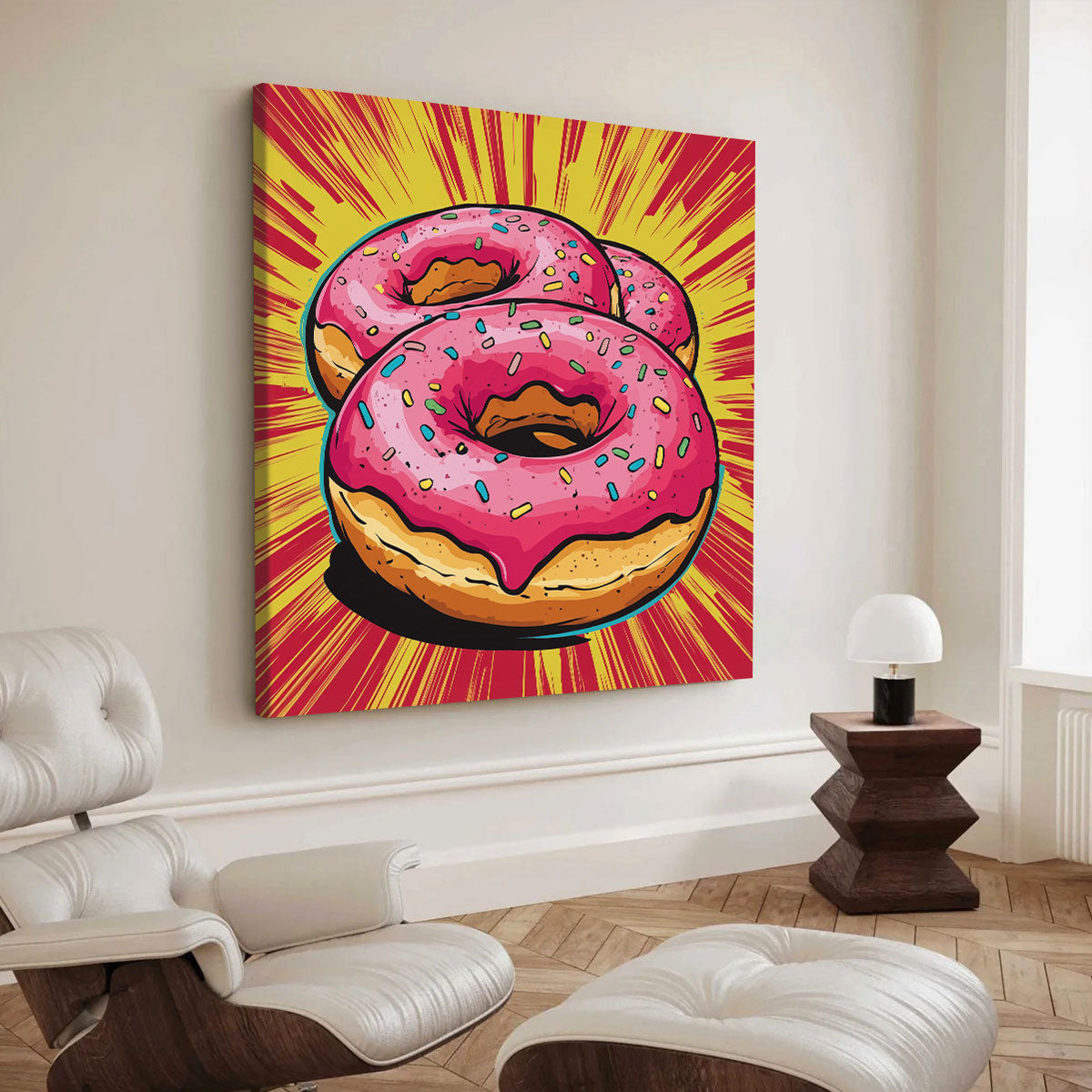Glazed Donuts With Sprinkles Vintage Artwork