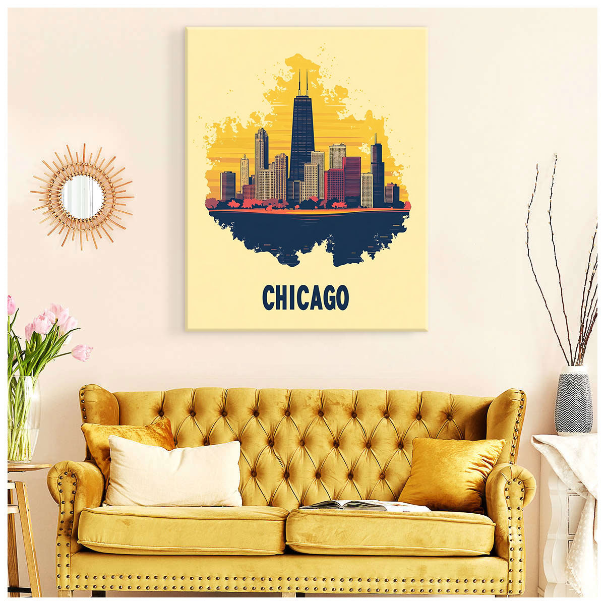 Chicago Skyline Modern Wall Artwork