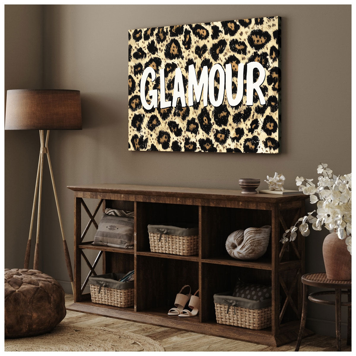 GLAMOUR Leopard Modern Wall Artwork