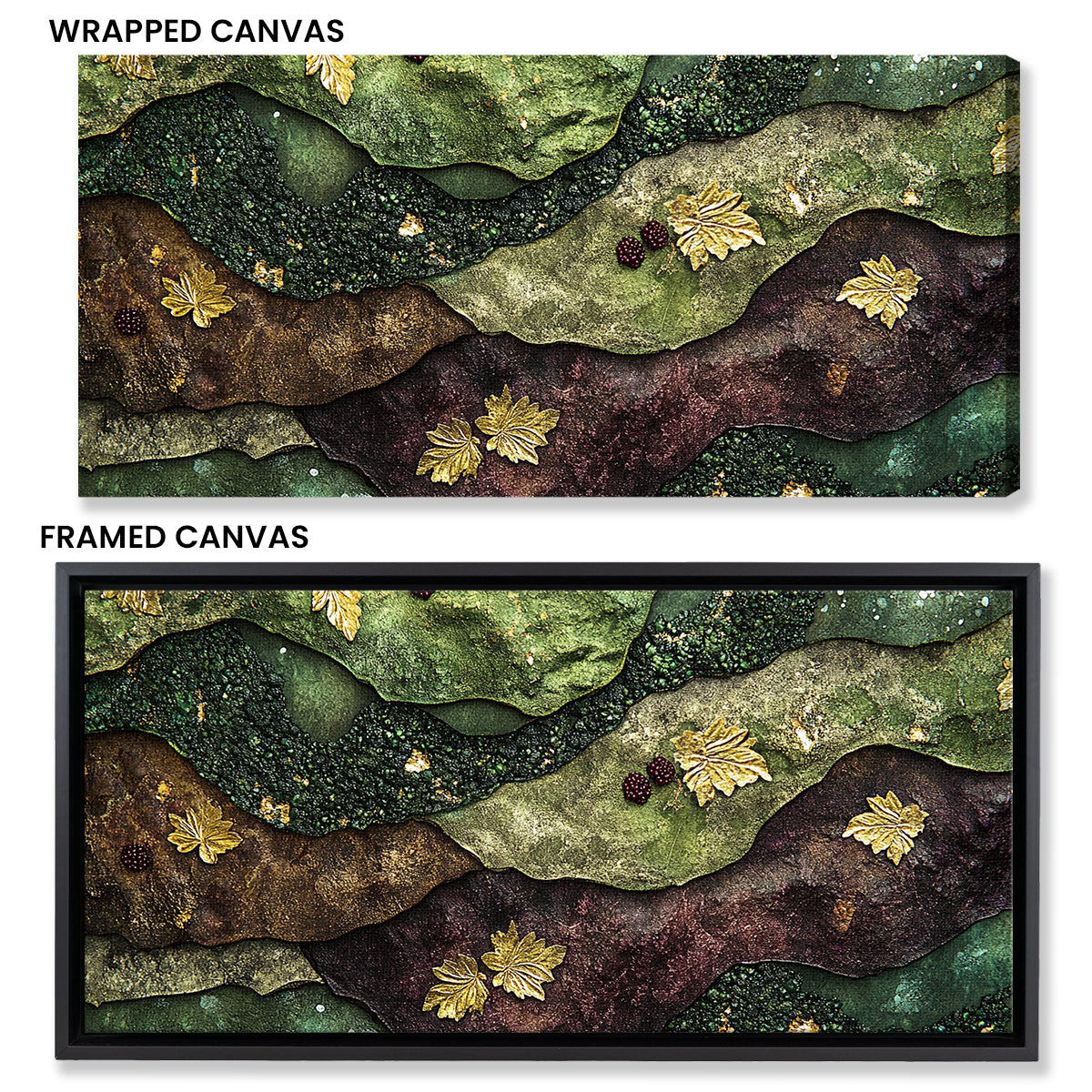 Autumn Landscape Abstract Canvas Wall Art for Living Room