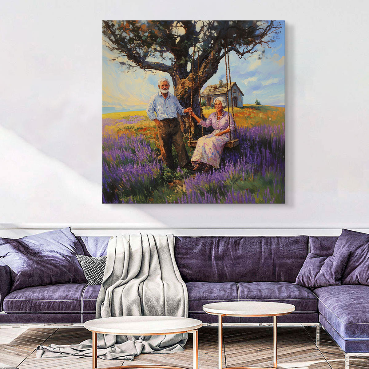 Eternal Companionship Oil Painting Canvas Wall Art