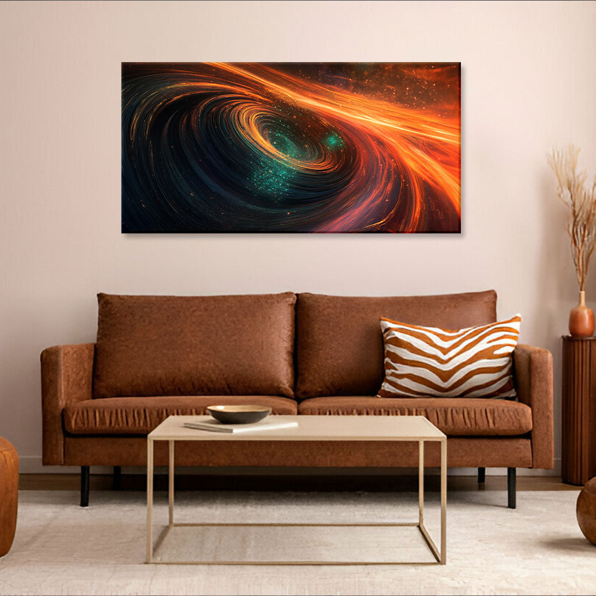 Cosmic Contemporary Abstract Canvas Wall Art for Living Room