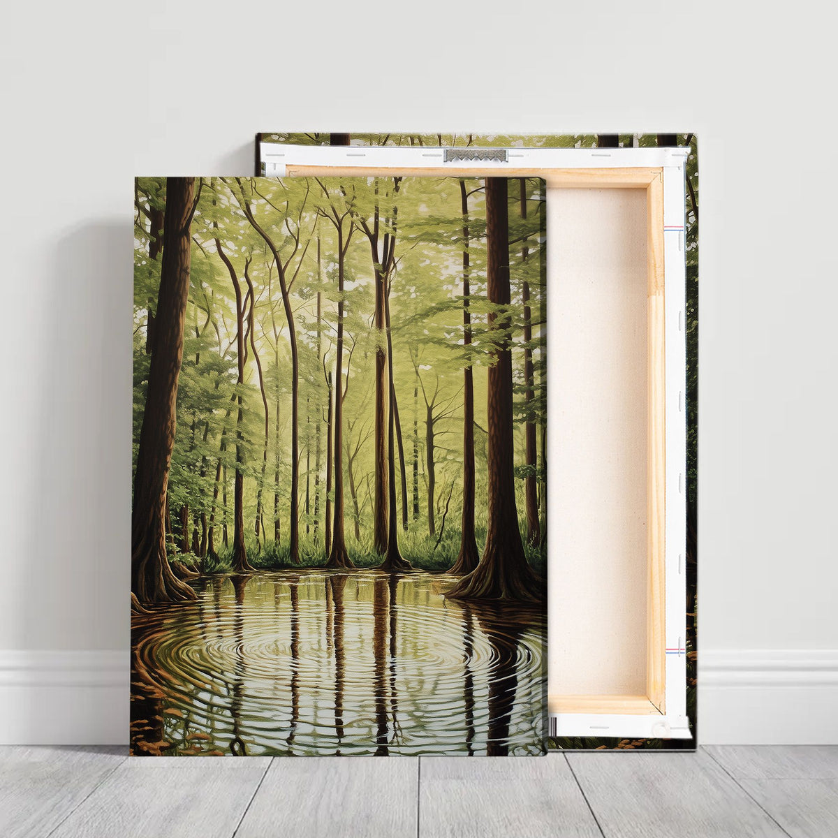 Tranquil Reflections Landscape Abstract Canvas Wall Art