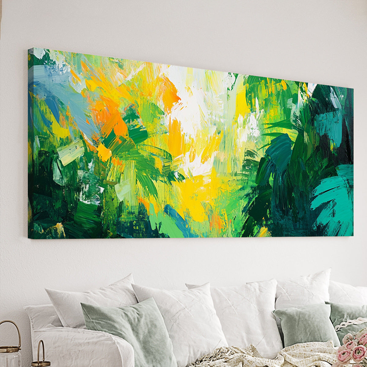 Vibrant Wilderness Impressionistic Abstract Canvas Wall Art