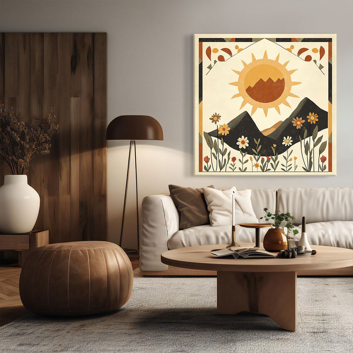 Mountainous Landscape Boho Wall Decor