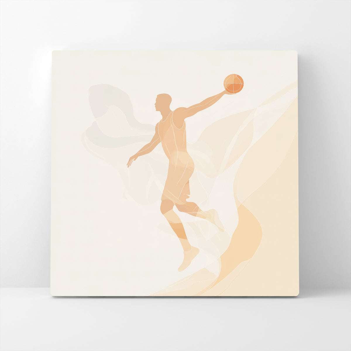 Minimalist Basketball Player Canvas Wall Art