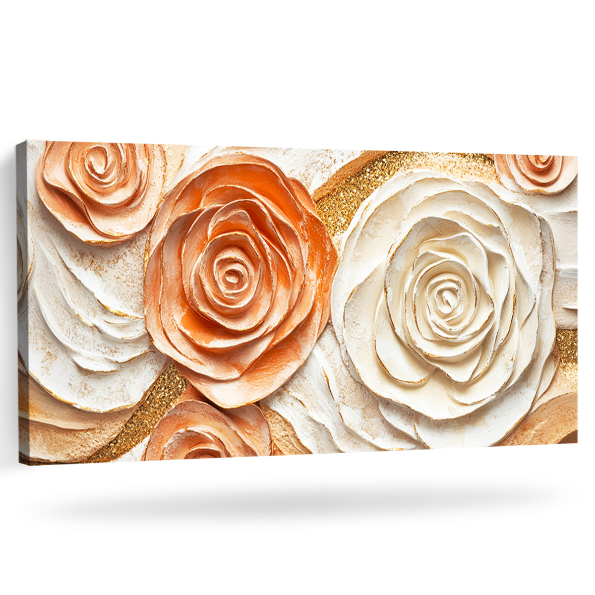 Elegant Blossom Floral Art Abstract Canvas for Living Room