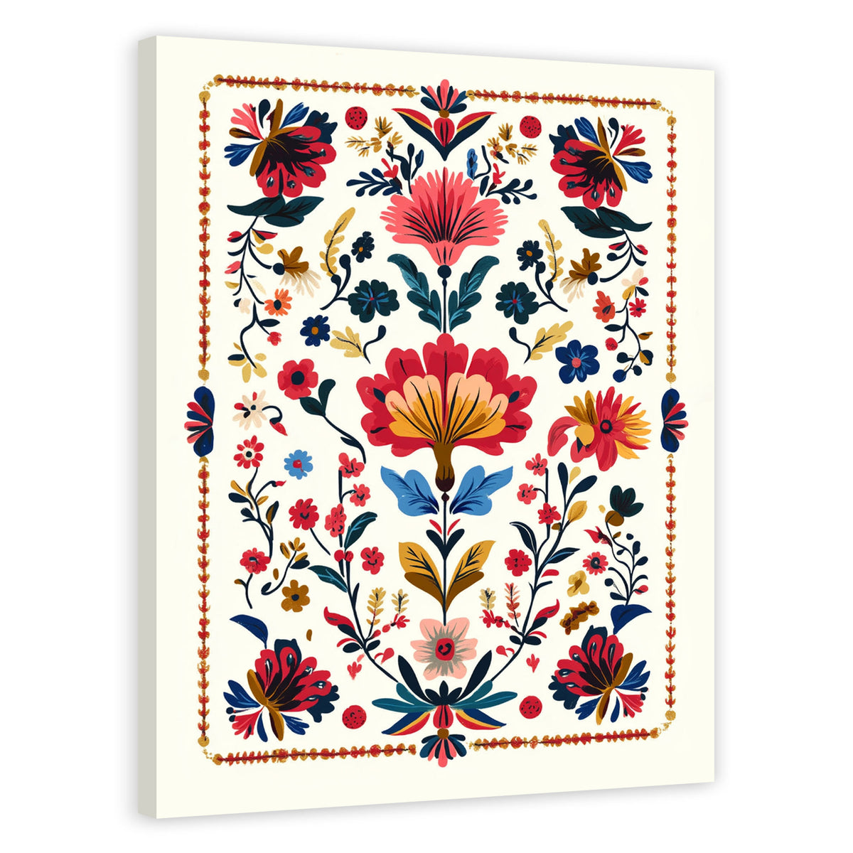 Vibrant Floral Pattern Boho Wall Decor