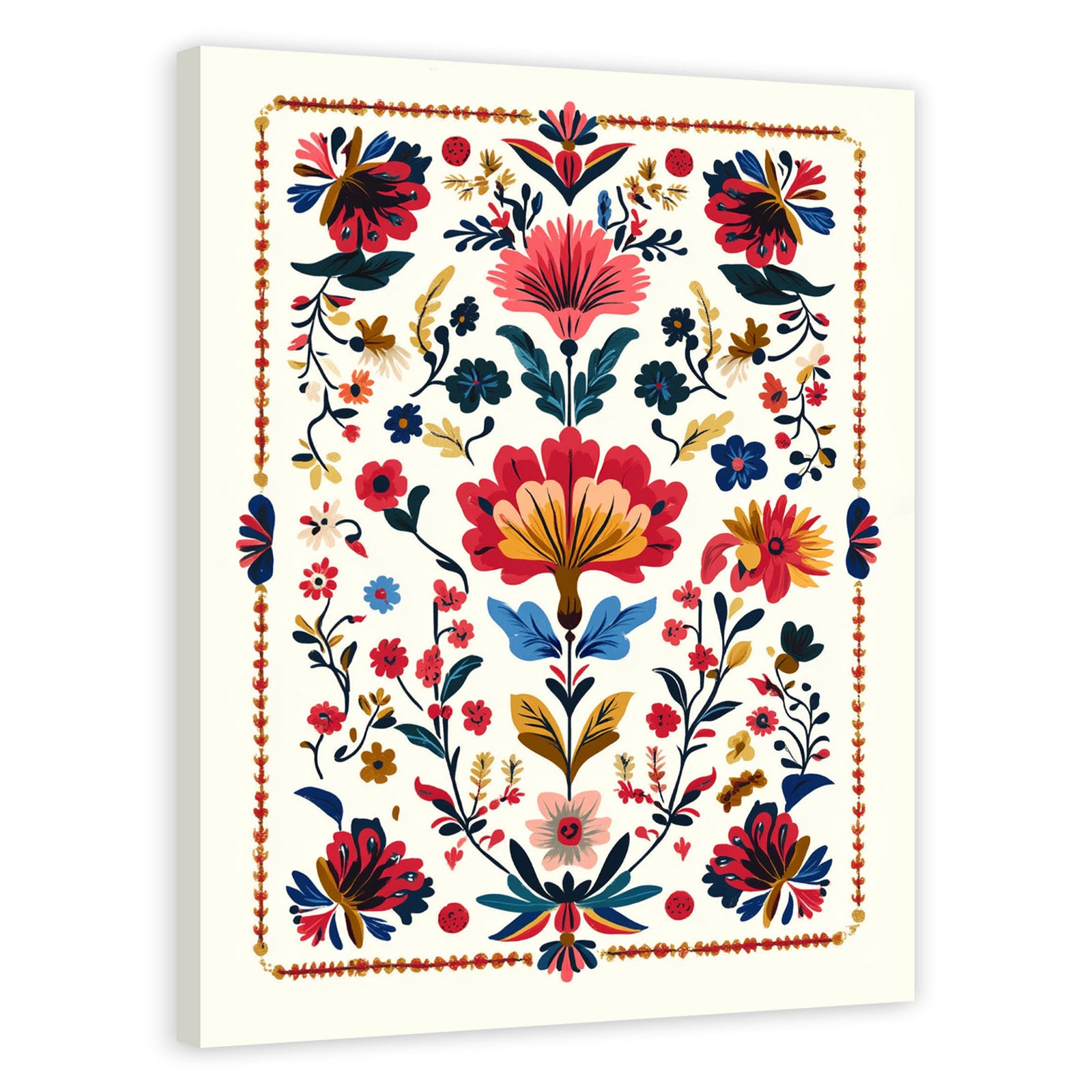 Vibrant Floral Pattern Boho Wall Decor