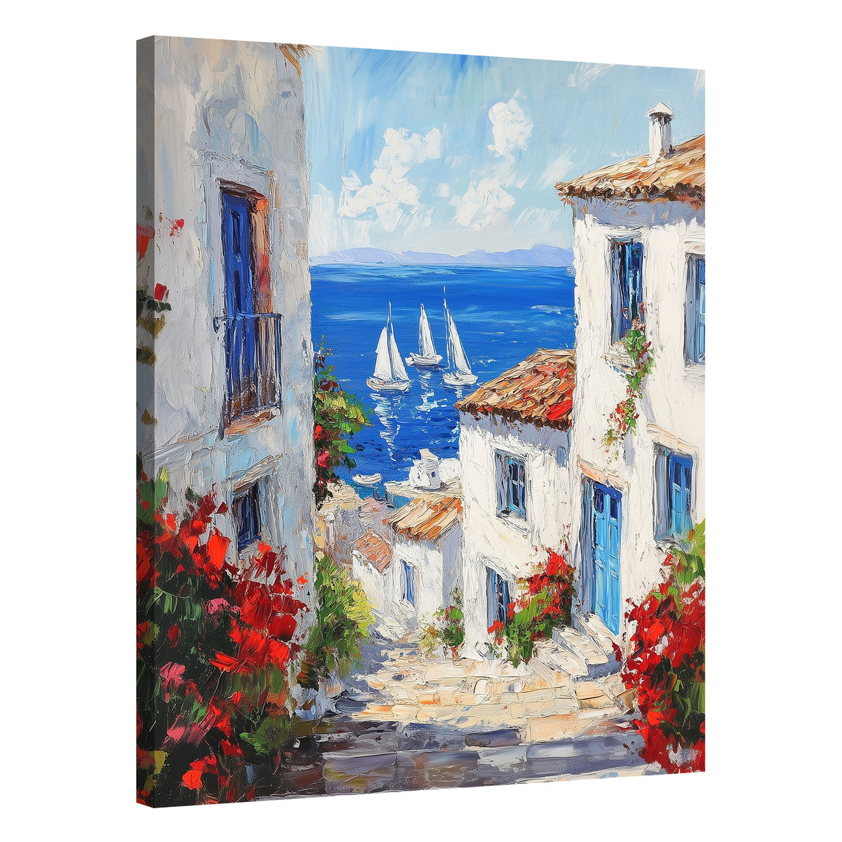 Mediterranean Art Azure Beach Wall Art