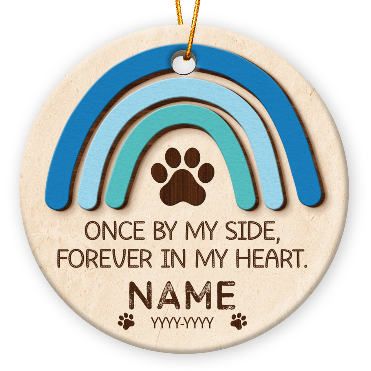 Grieving Gift For Pet Owners Personalized Name Loss Of Pet Ornament