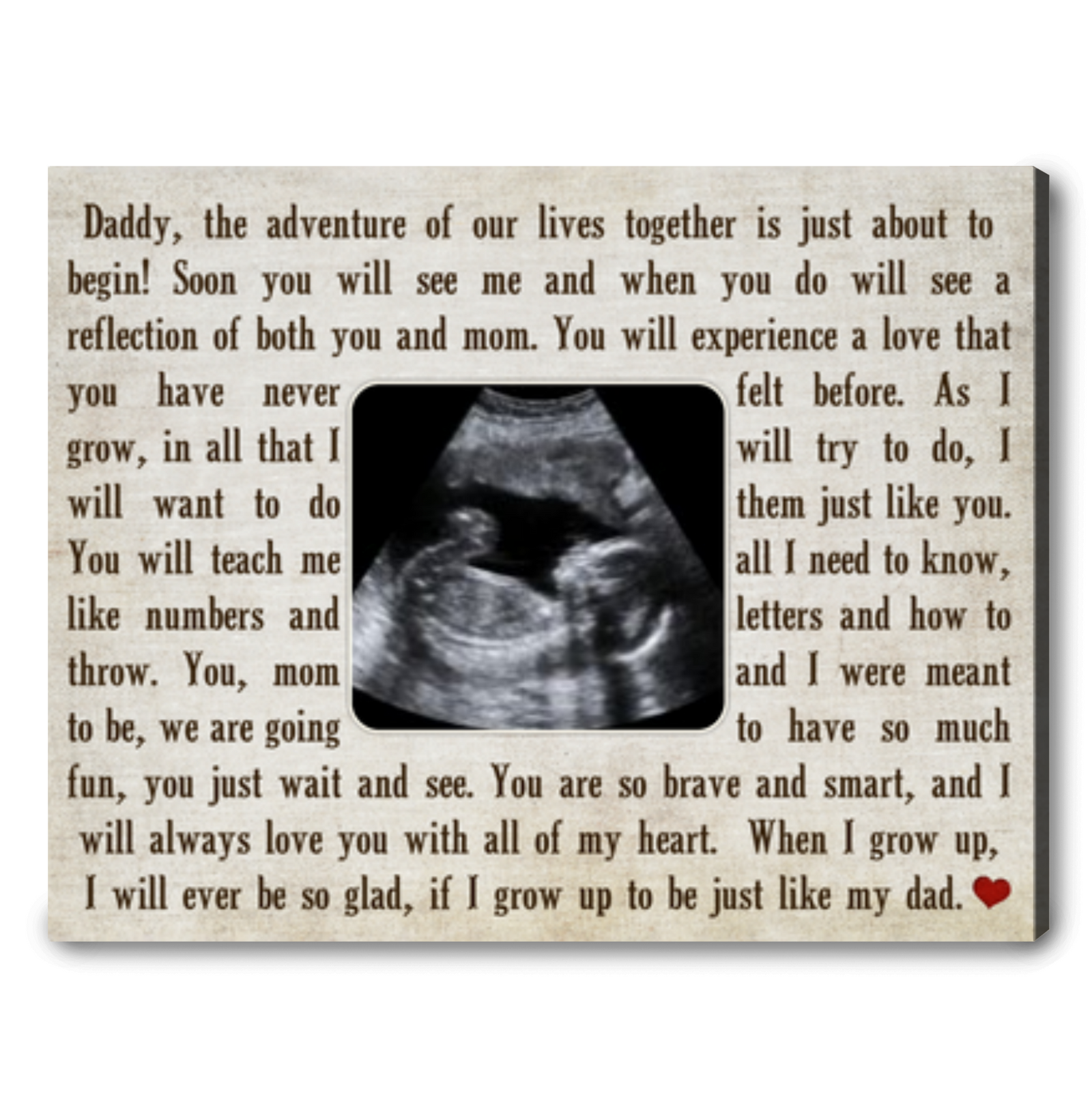 Personalized Gift For Expecting Daddy Gifts For Dad Personalized Photo