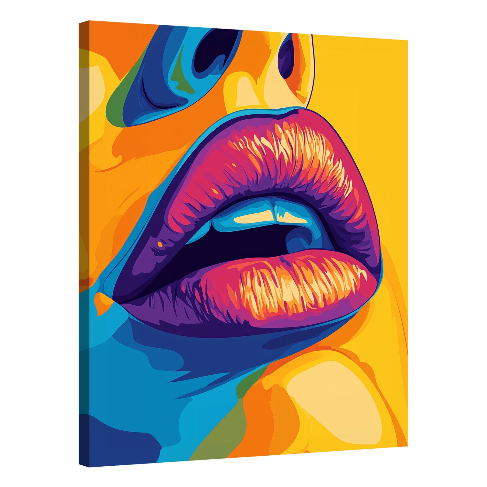 Pop Art Glamorous Lips Wall Art Print