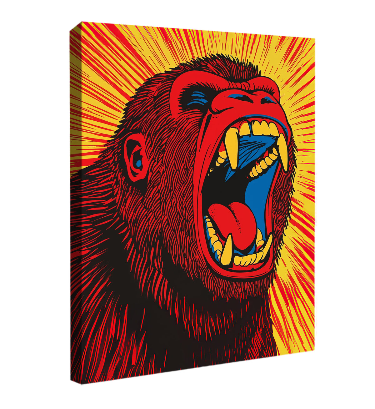 Vibrant Gorilla Modern Wall Artwork