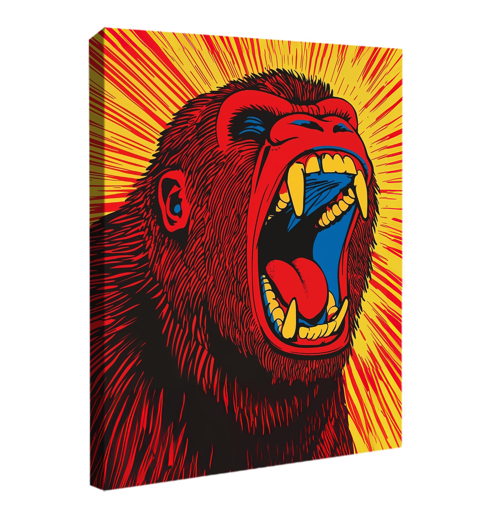 Vibrant Gorilla Modern Wall Artwork