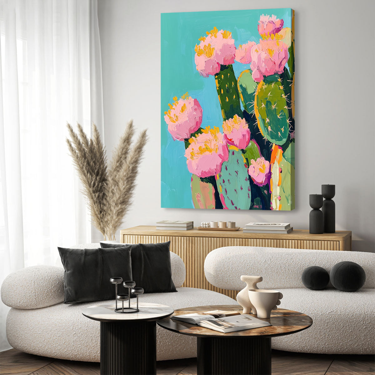 Cactus Painting Resilience Botanical Wall Art