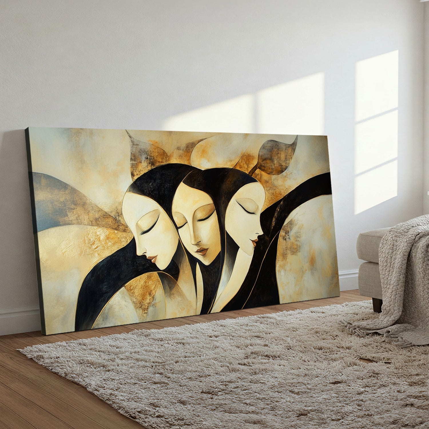 Harmony in Diversity Contemporary Abstract Canvas Wall Art