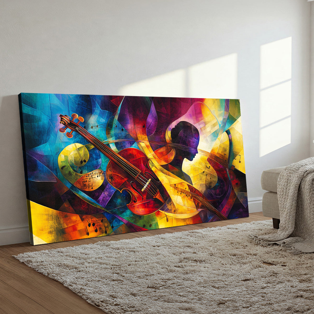 Symphony of Colors Colorful Abstract Canvas Wall Art