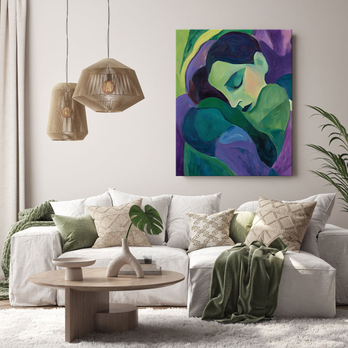 Woman Abstract Portrait Fine Arts Print
