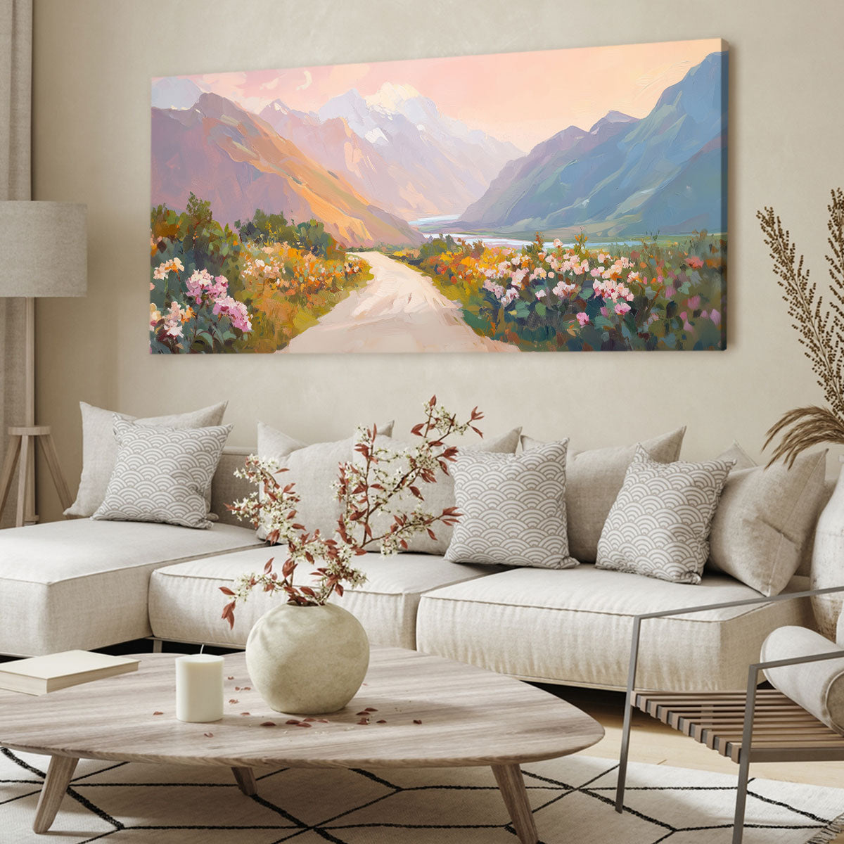 Vibrant Valley Vista Fine Arts Print