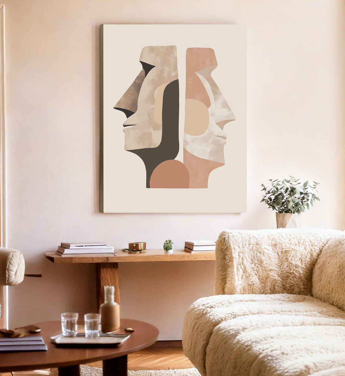 Minimalist East Architecture Canvas Wall Art