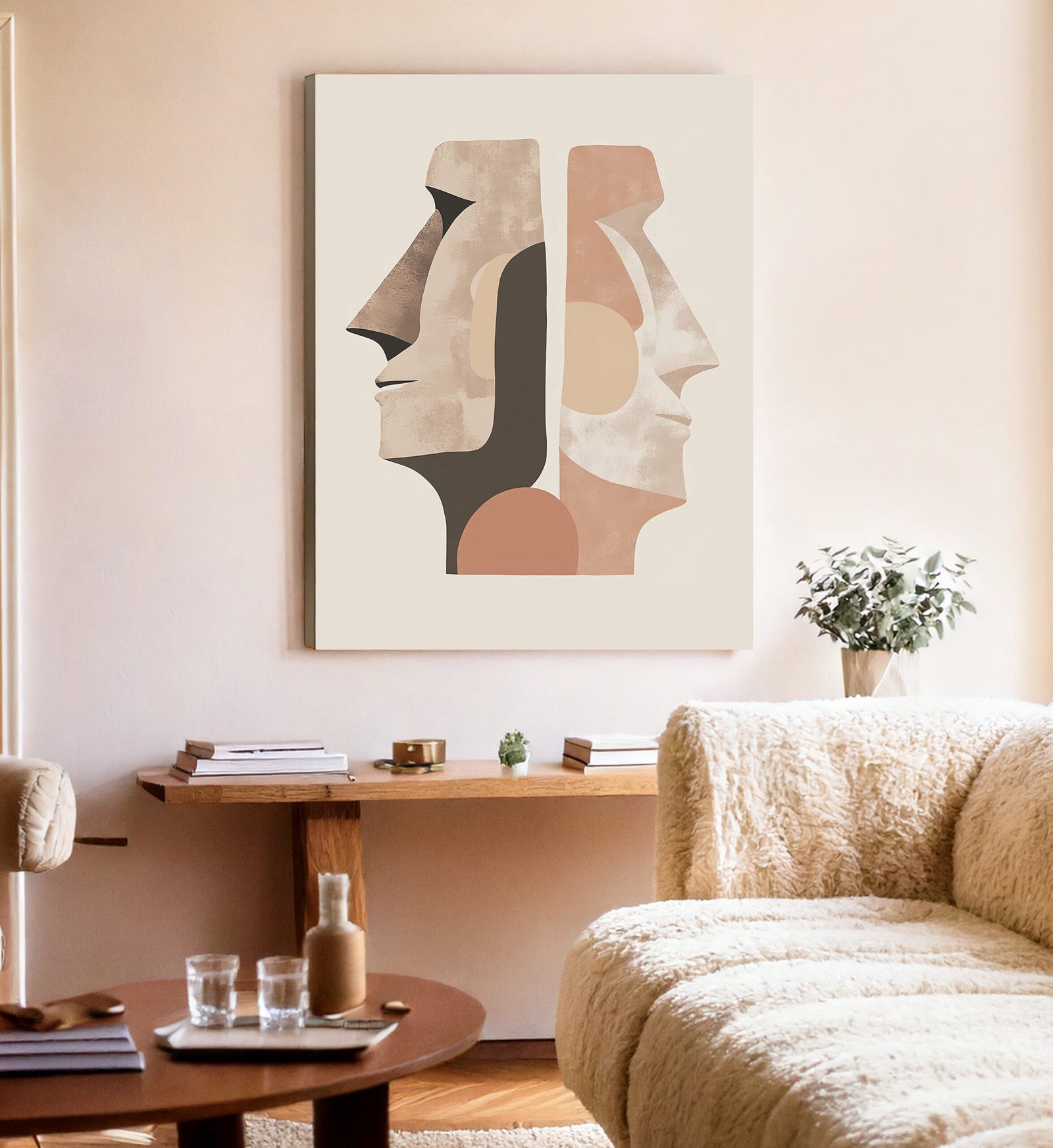 Minimalist East Architecture Canvas Wall Art
