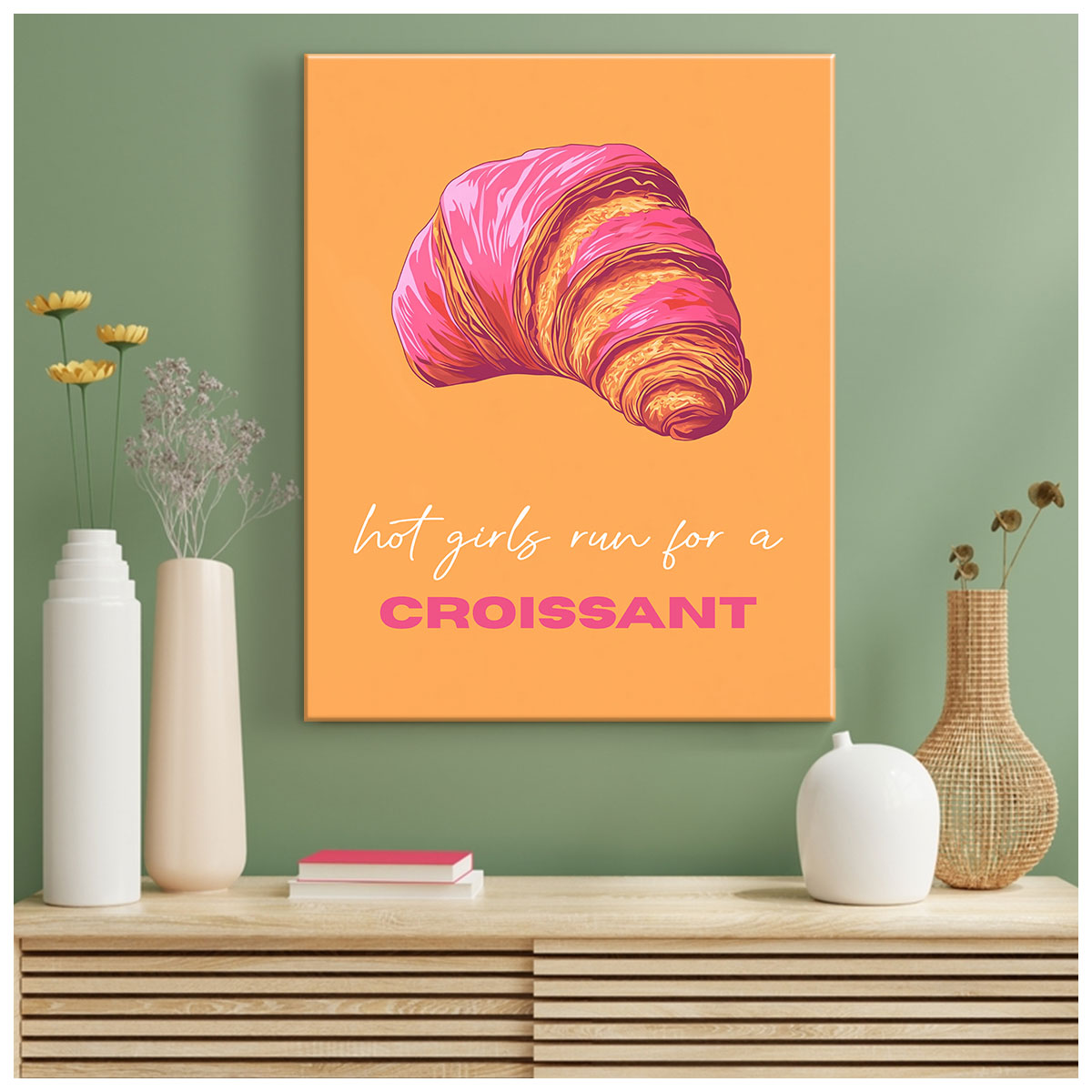 A Croissant Modern Wall Artwork