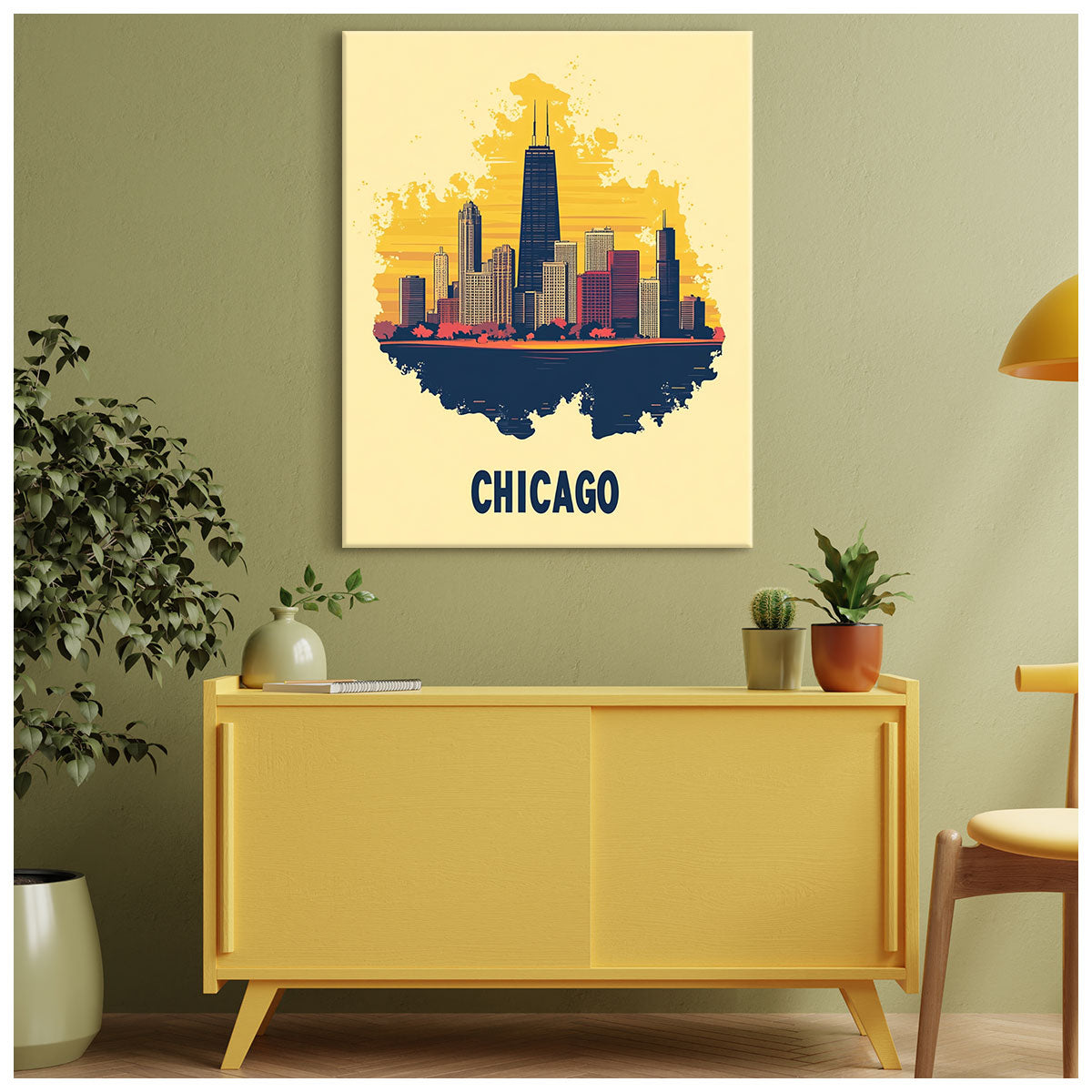 Chicago Skyline Modern Wall Artwork