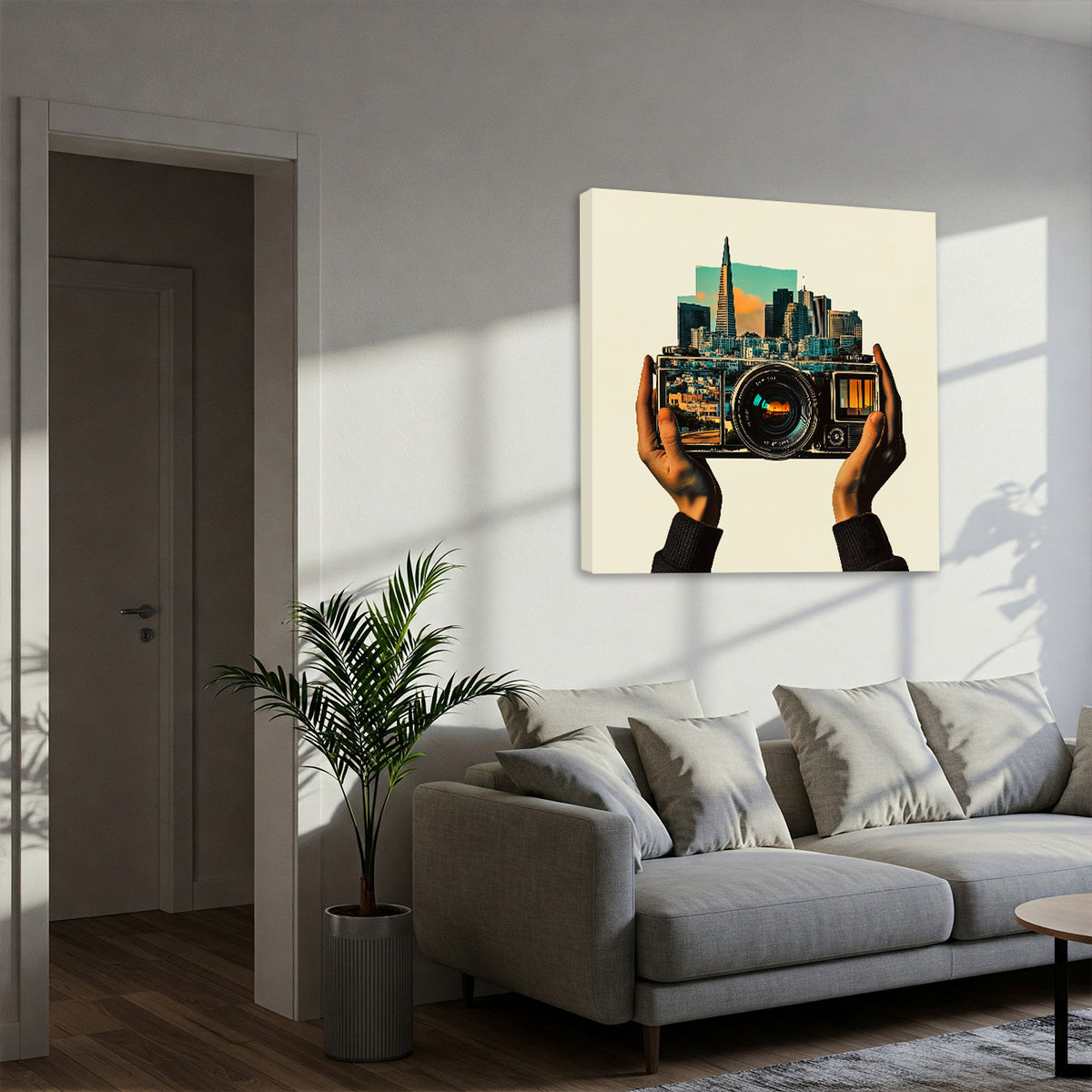 Retro Aesthetic Video Camera Canvas Vintage Wall Art