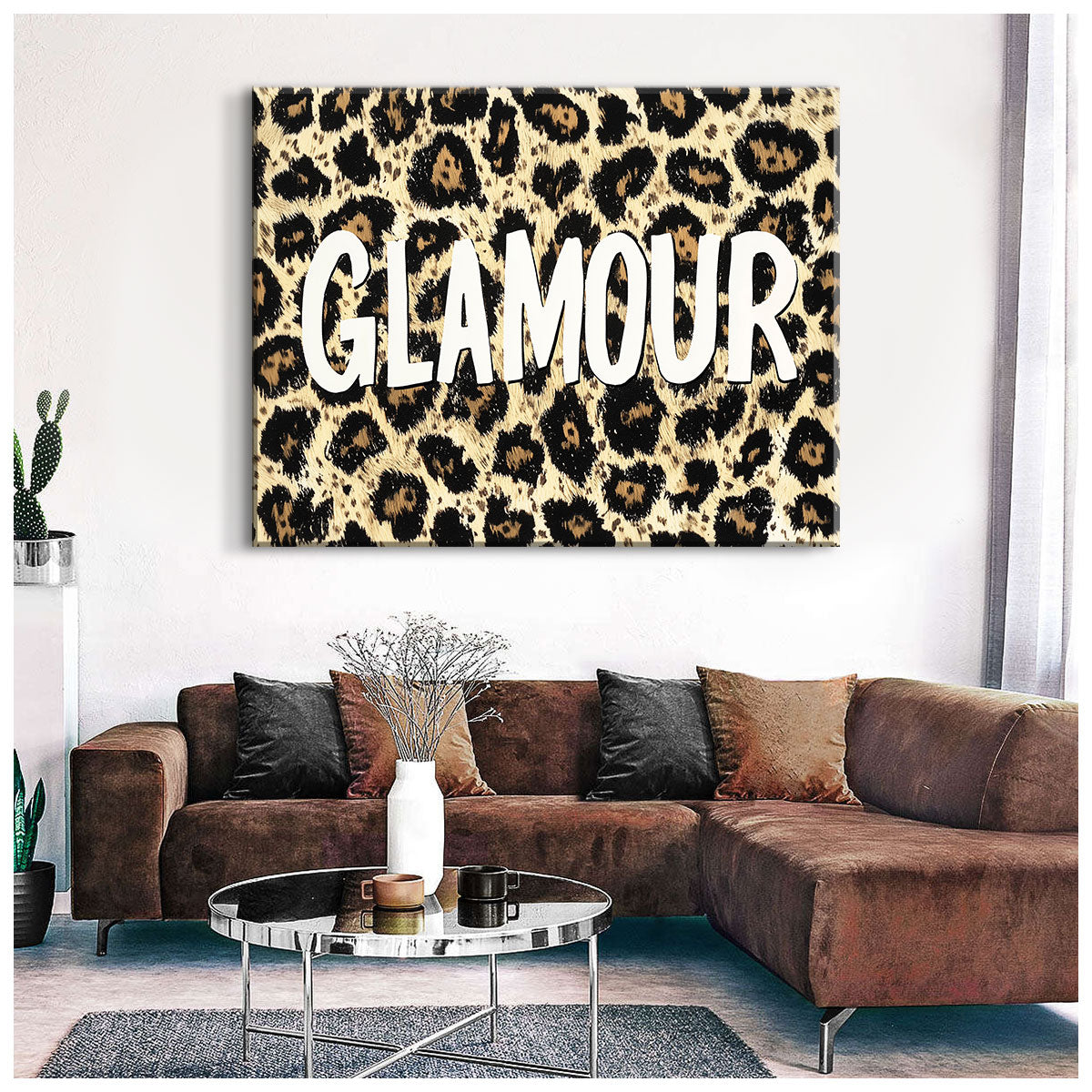 GLAMOUR Leopard Modern Wall Artwork