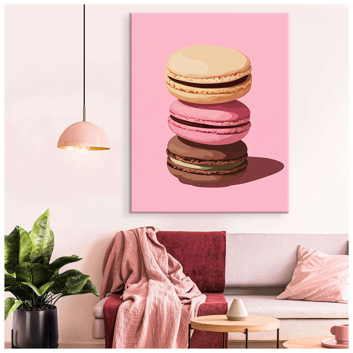 Macaron Stack Modern Wall Artwork