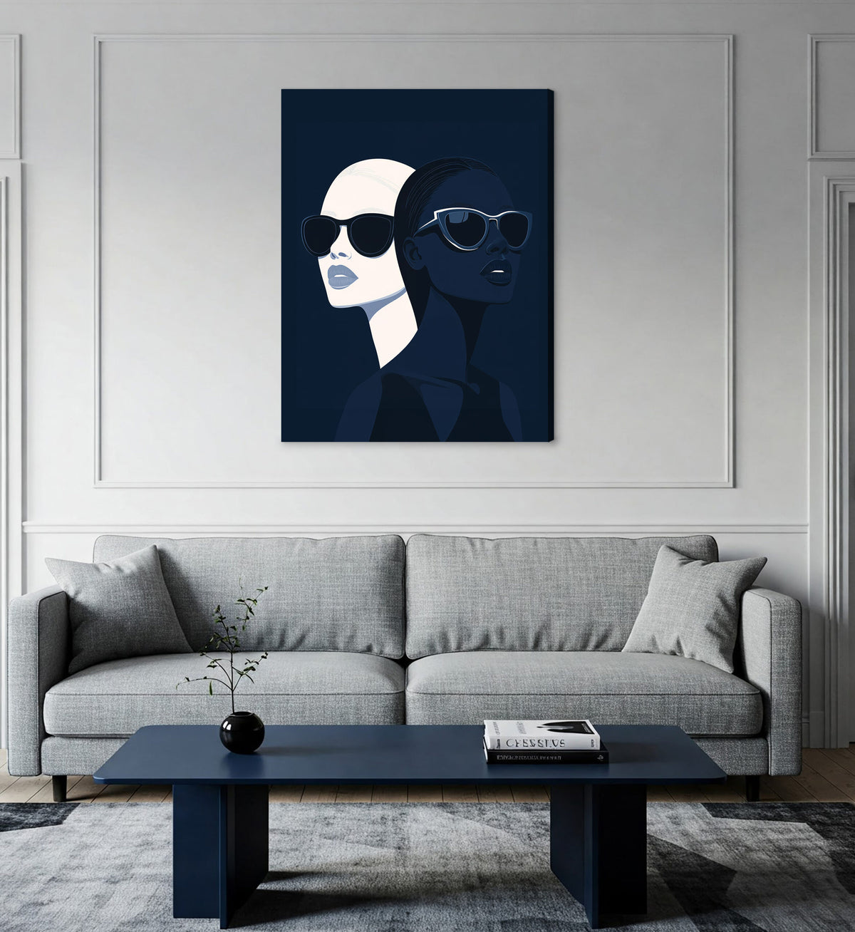 Portrait Surreal Minimalist Canvas Wall Art