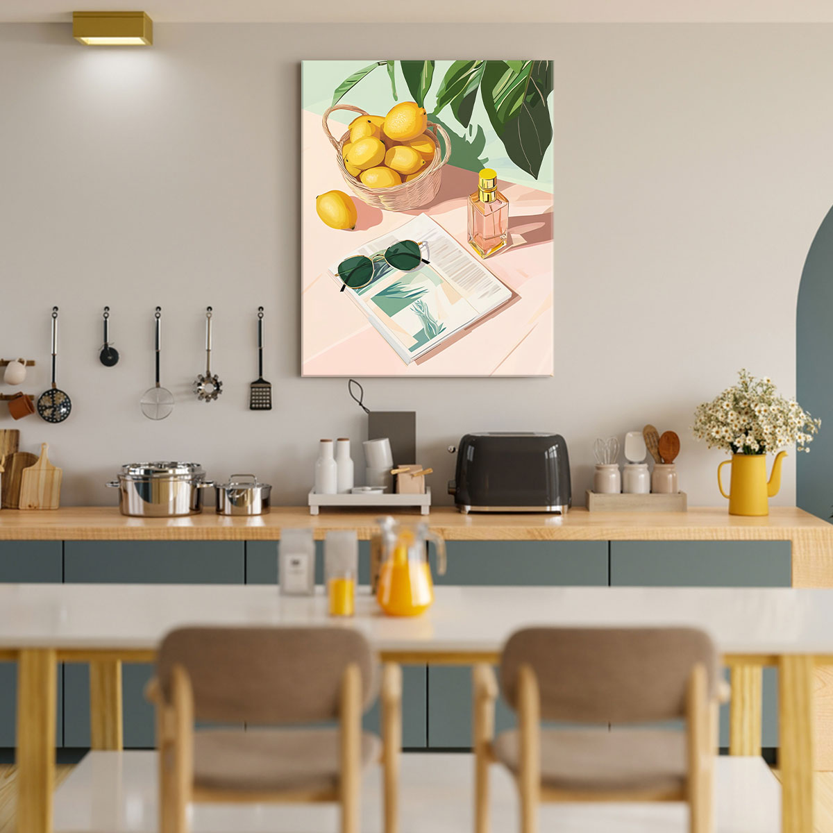 Citrus Breeze Modern Wall Artwork