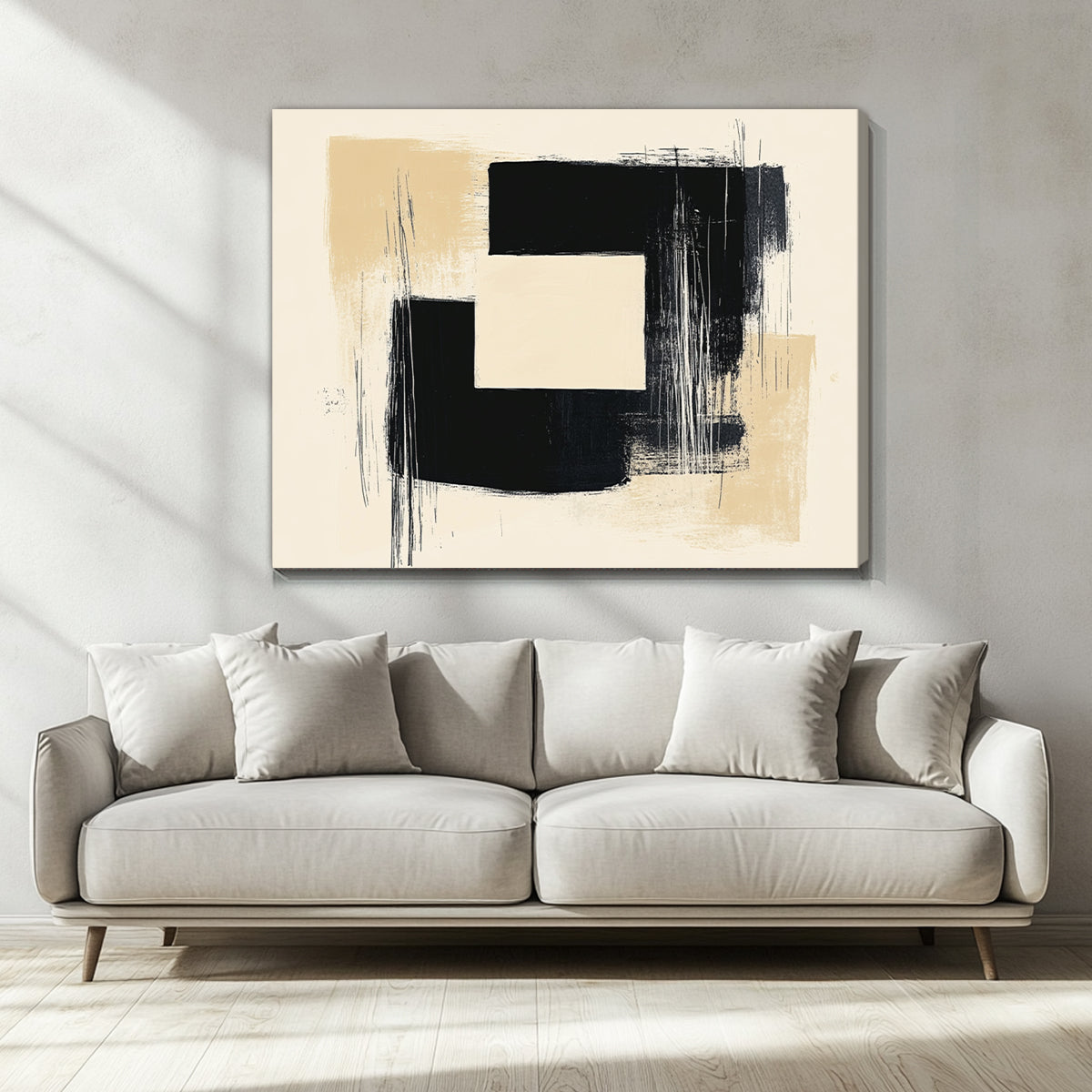 Urban Edge Abstract Canvas Print for Living Room
