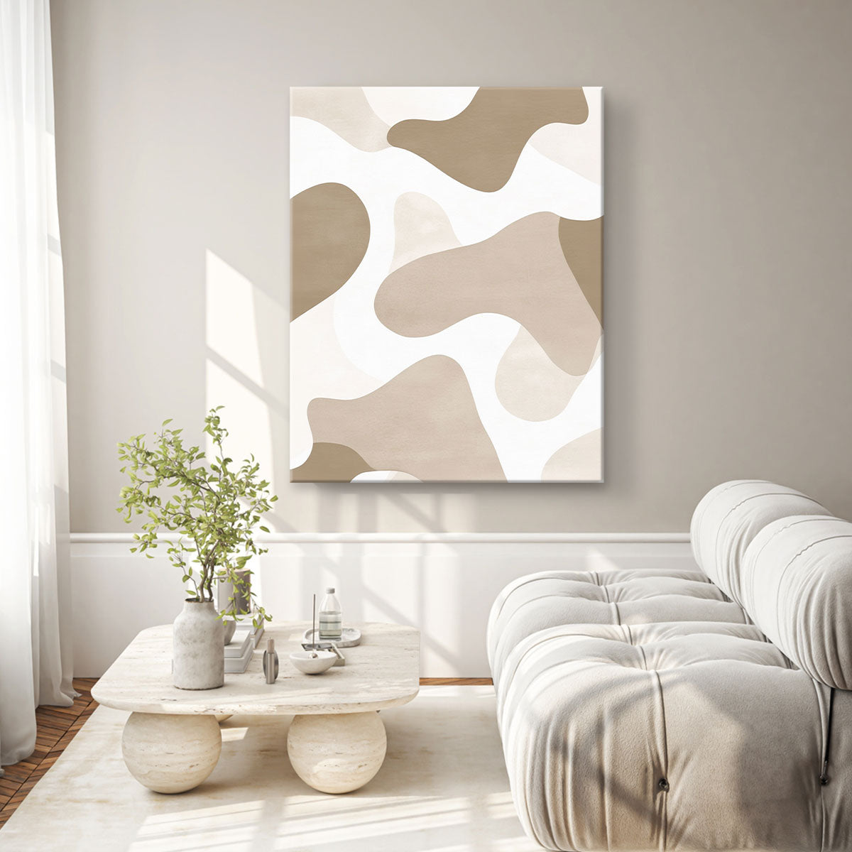 Serenity Vertical Canvas Abstract Wall Art