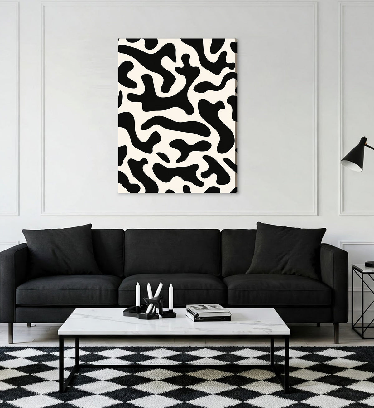 Serenity Vertical Canvas Abstract Wall Art