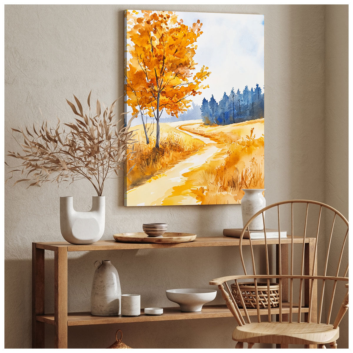 Amber Path Fall Fine Arts Print