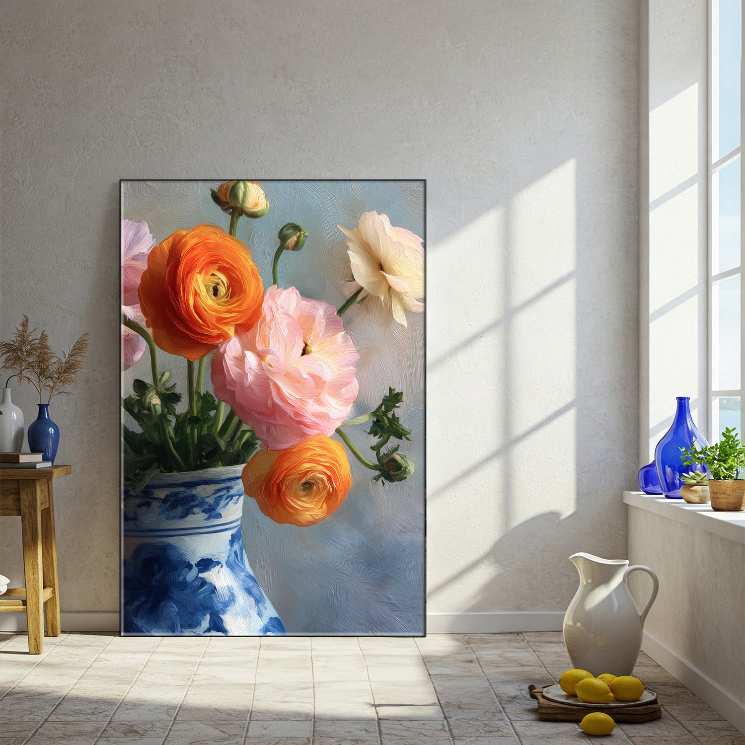 Still Life Canvas Art Floral Wall Decor Flower Bouquet