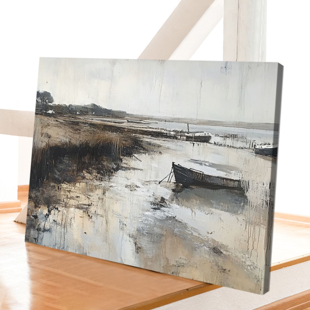 Quiet Waters Realism Abstract Canvas Wall Art for Living Room