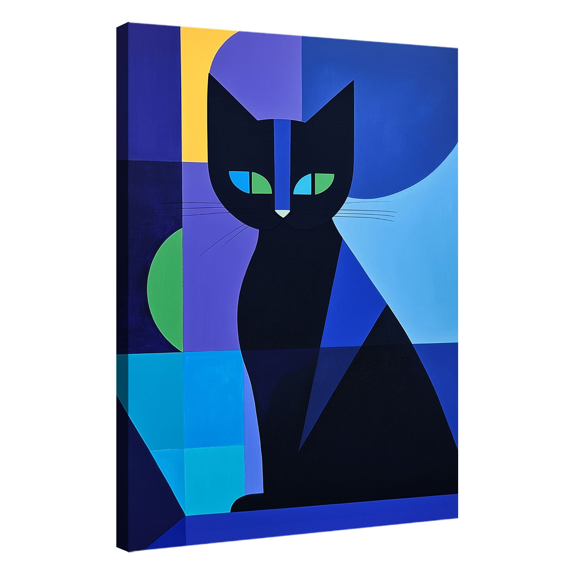 Geometric Art Cat Animal Wall Art Decor